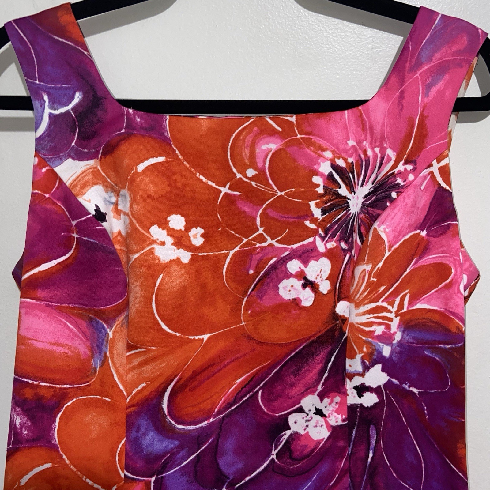 Tori Richard Liberty House Dress Womens Sz 12 Vintage USA Honolulu Hawaiian