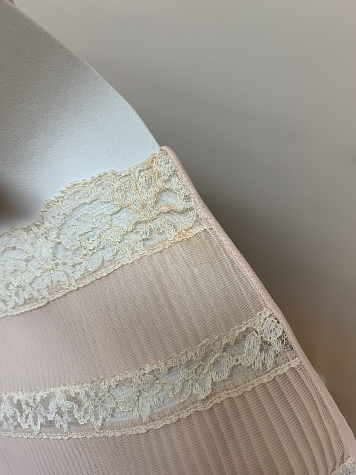 Vintage Short Sleeve Sheer Pin Tuck Pleated Lace Top Cottagecore Romantic