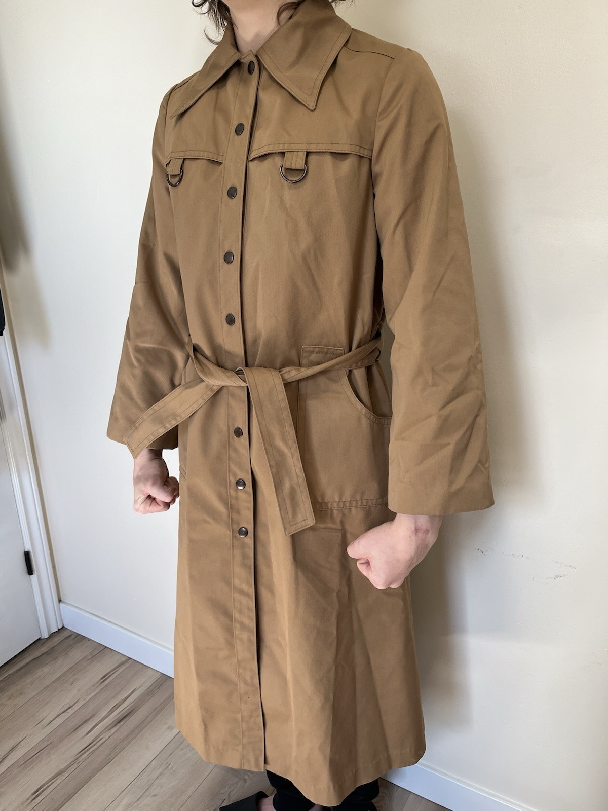 Vintage Trench coat Brand John Galliano 1970s 1980s.