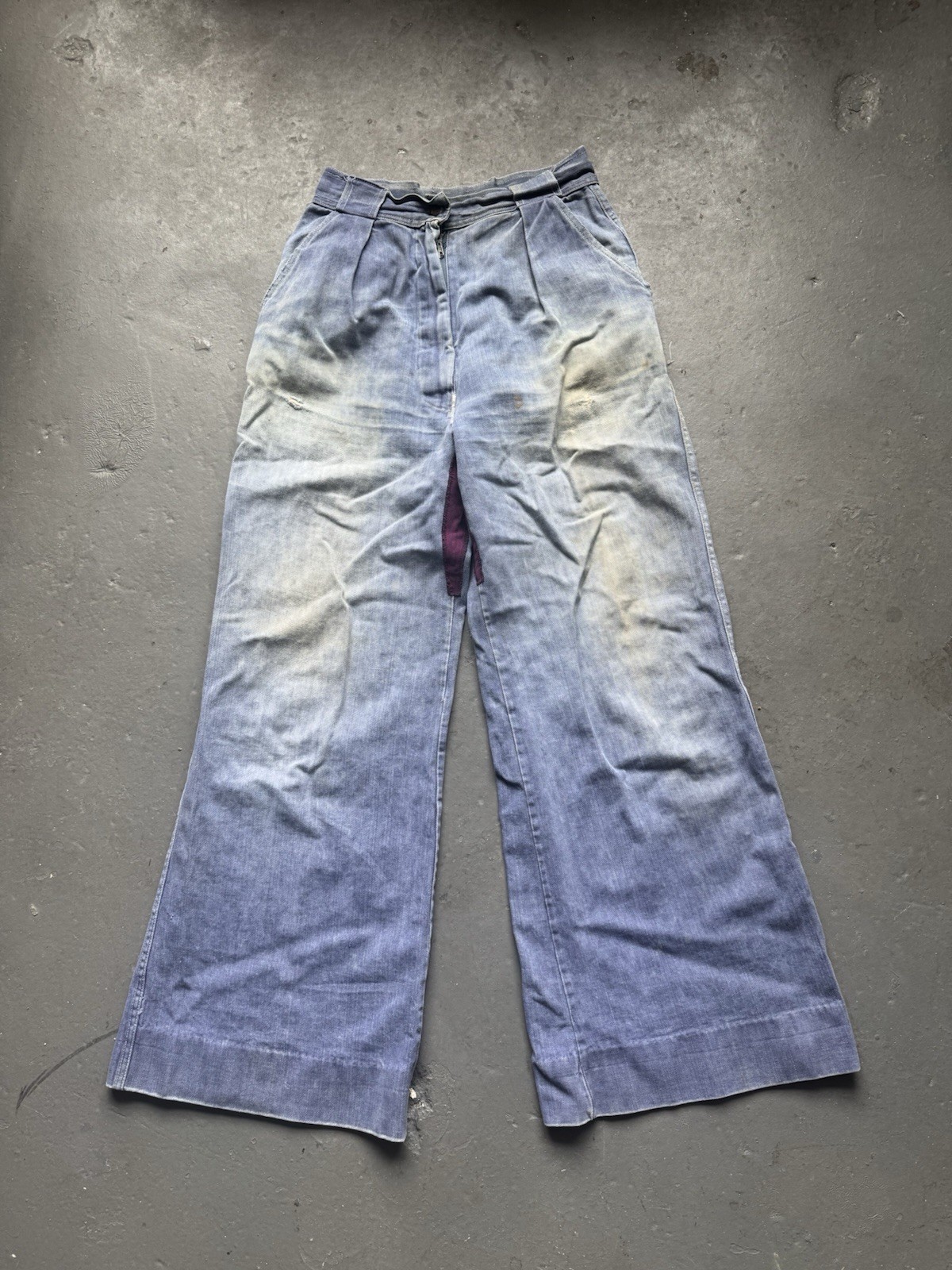 Vintage 60s 70s Bell Bottom Jeans 27×29