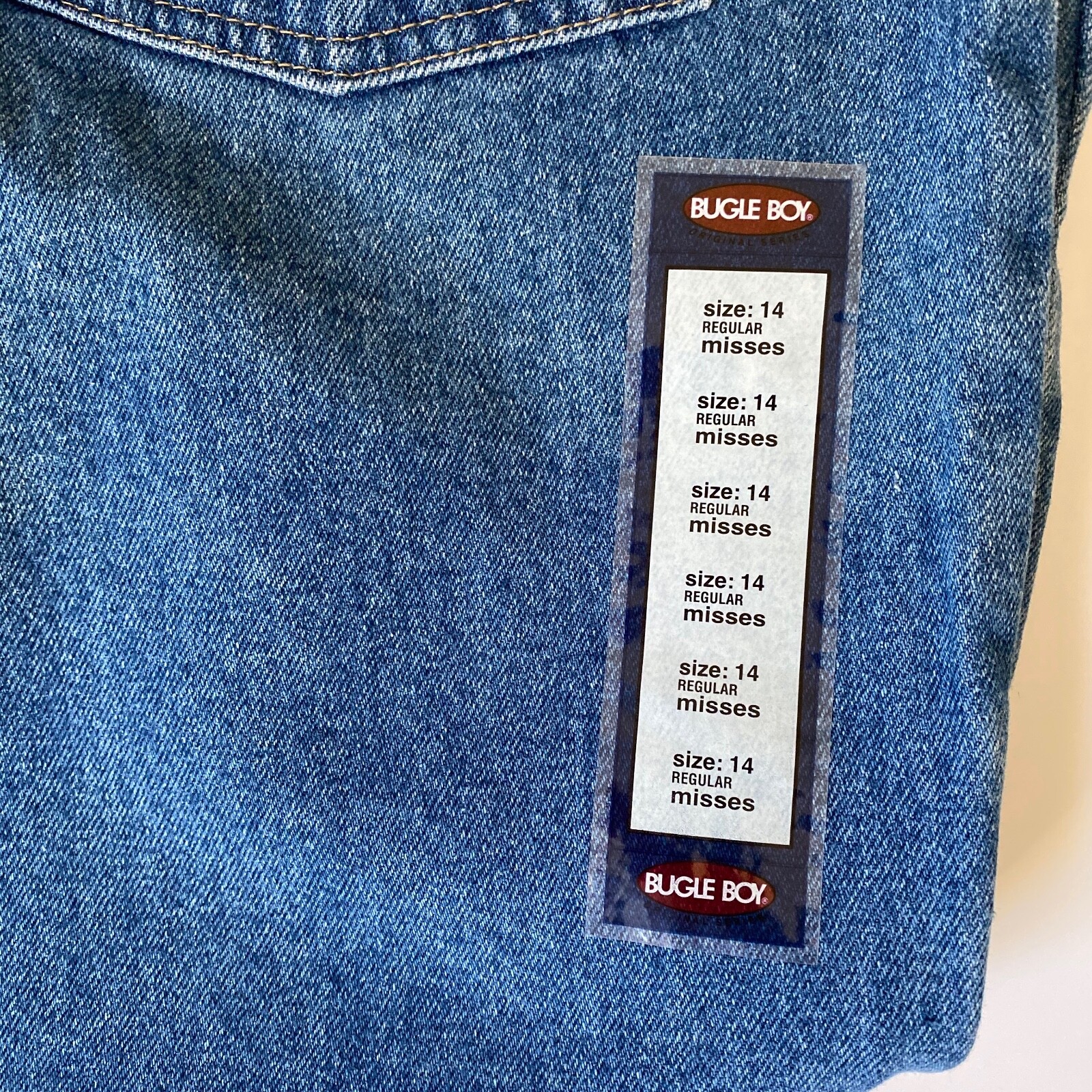 Bugle Boy Vintage Deadstock Mom Denim Jeans High Rise 31 x 30 14R 14″ Rise
