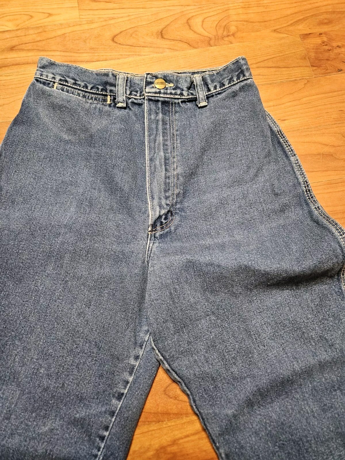 Vintage Rustler Jeans Juniors Size 11 Straight Western Made In USA