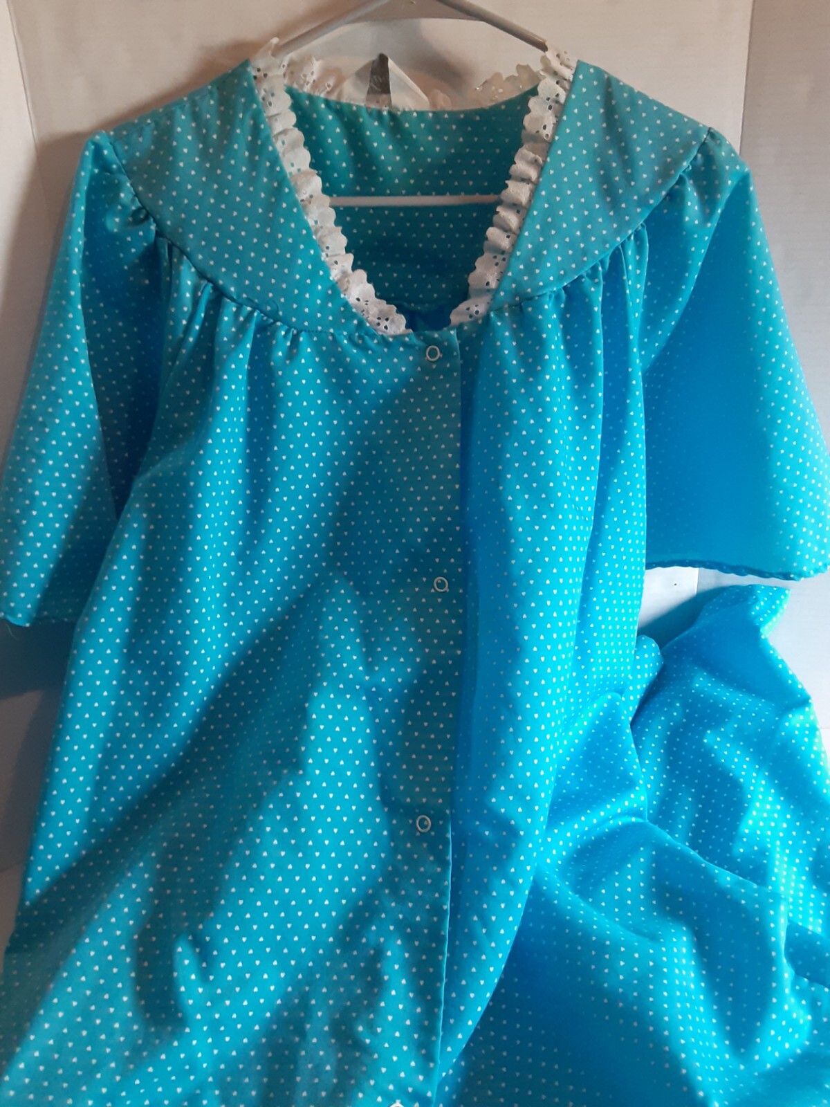Vintage Womens Kingly Long Nightgown Lingerie Sleepwear Robe House Dress Size 38