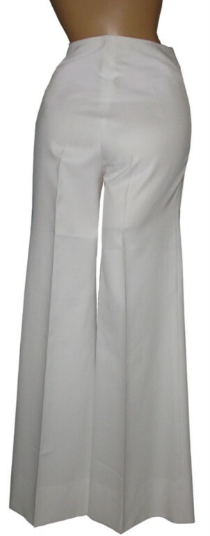 VINTAGE Boho 1960s-70s Original Saturday Night Fever White Flares XS