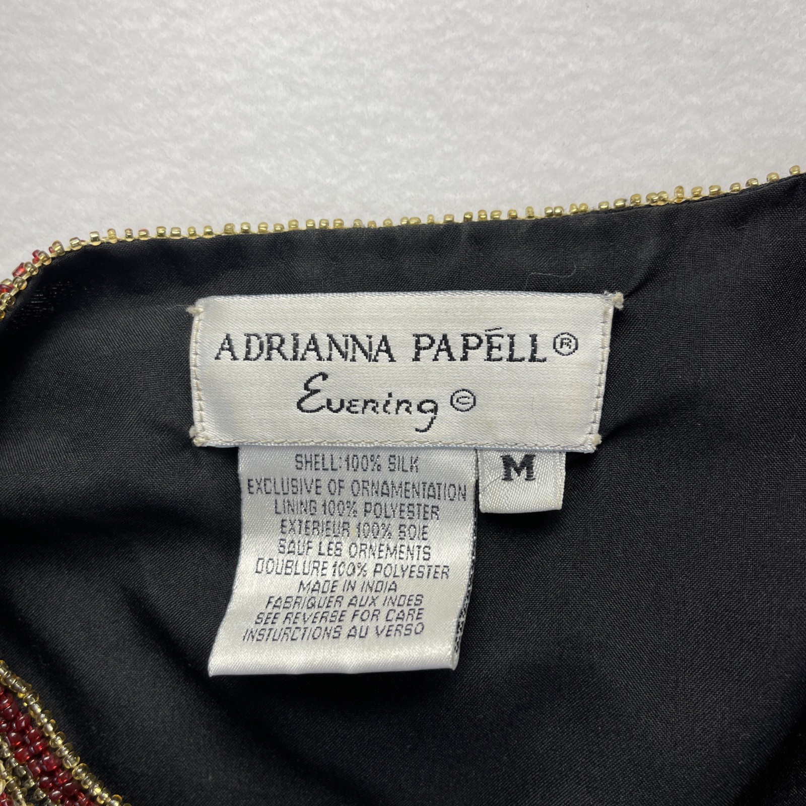 ADRIANNA PAPELL EVENING VINTAGE 1994 MULTI BEADED SEQUINS Jacket MEDIUM GORGEOUS
