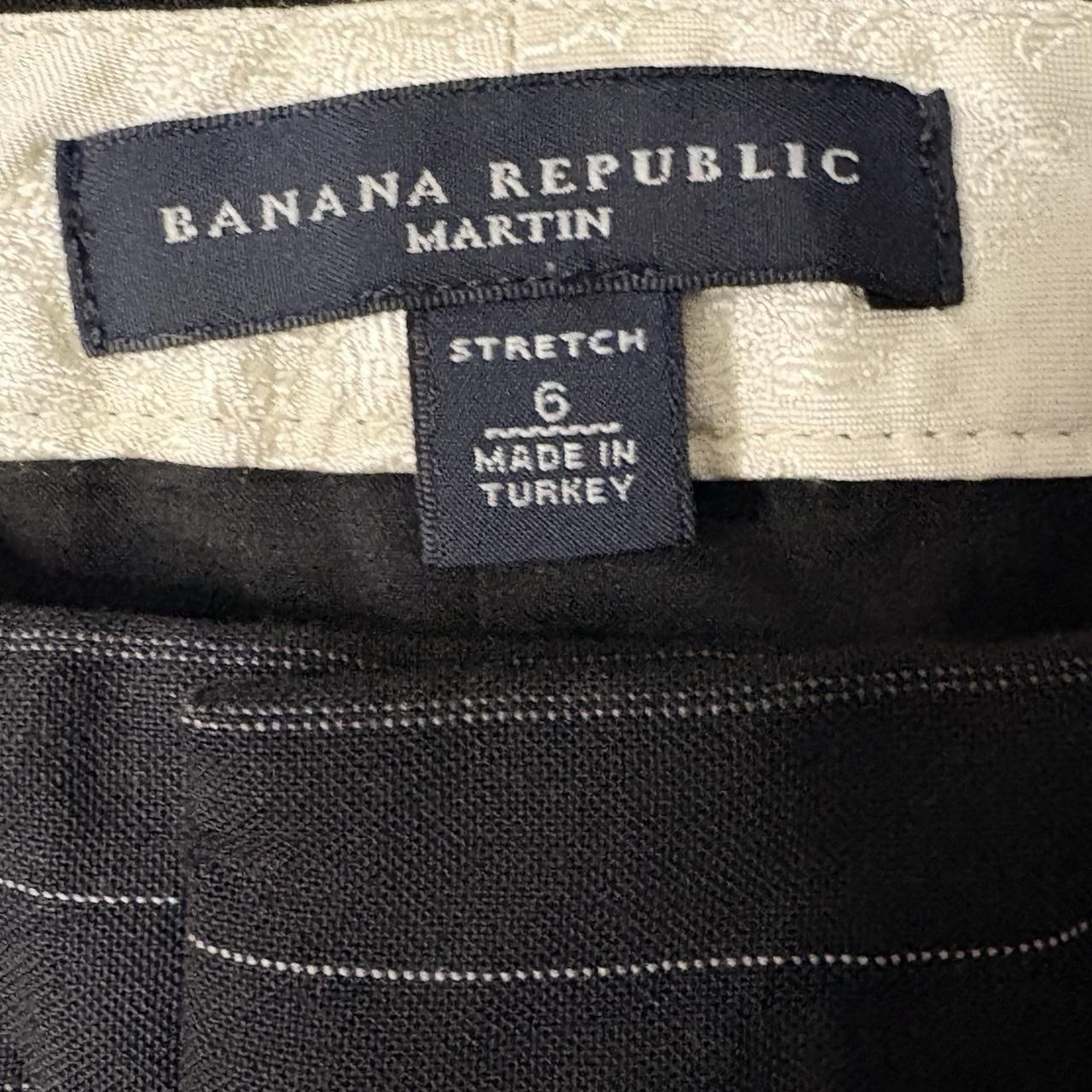 VTG Banana Republic Y2K Trousers Women’s 6 32×32 Martin Lined Pinstripe Wool