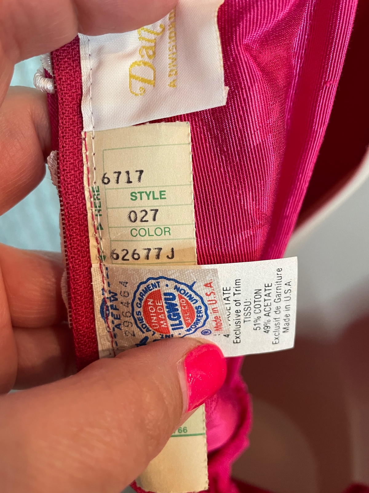 Dance Allure Vintage 1980s Made in the USA Pink Party Formal Prom Dress Sz 10