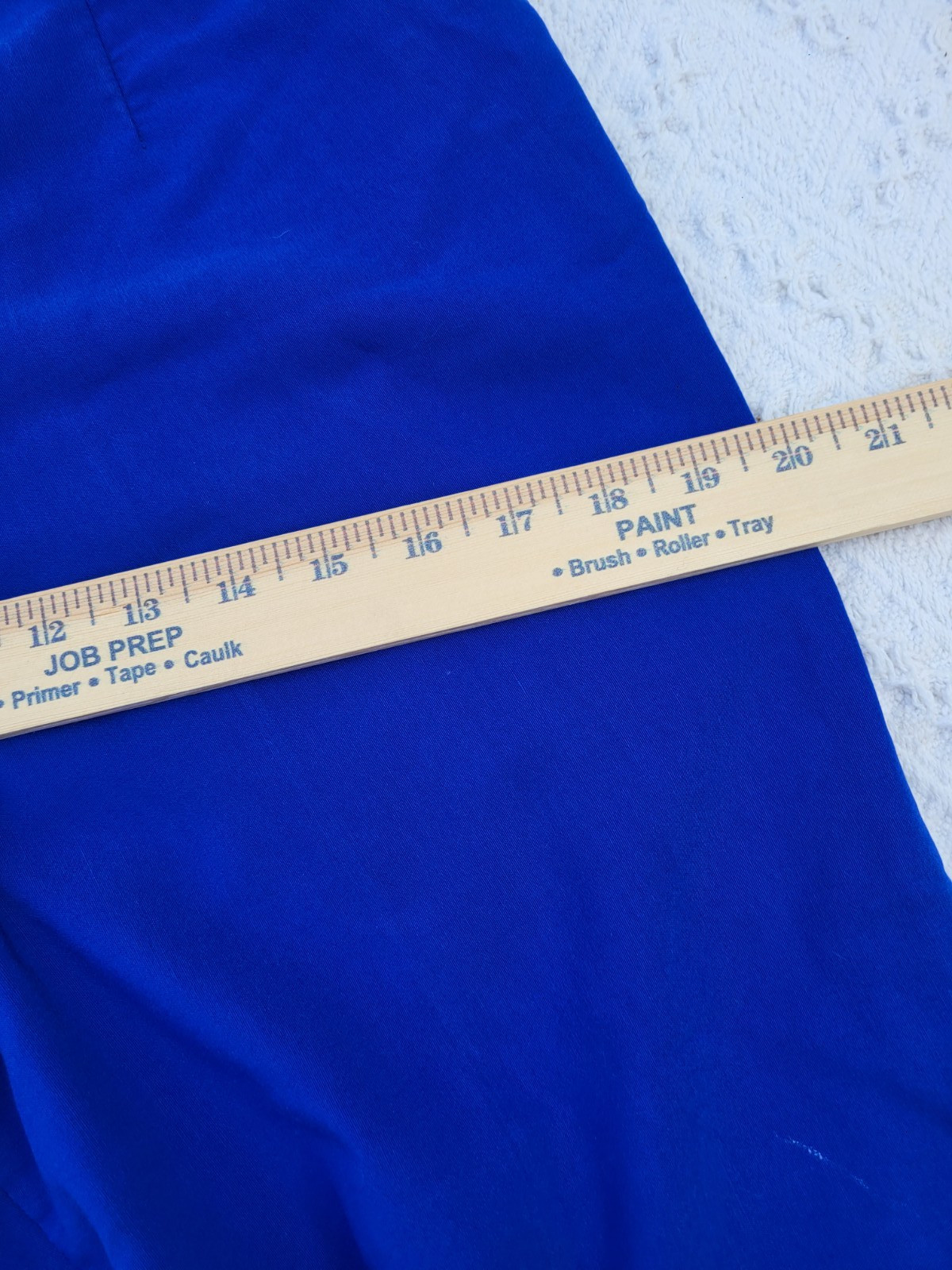 Vintage 80s 90s UNITS Modular Clothing Electric Blue Capri Pants Size Med/Large
