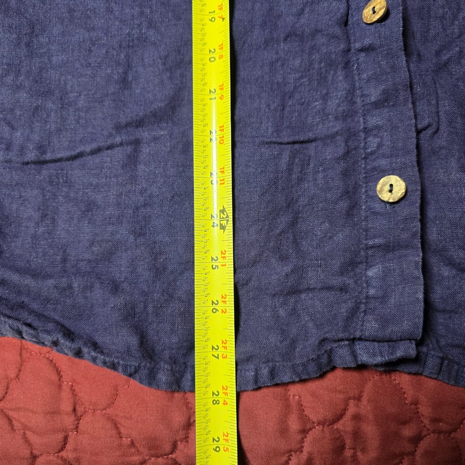 Vintage Timbuktu Station Purple Textured Short Sleeve Shirt Size 2 Button Up