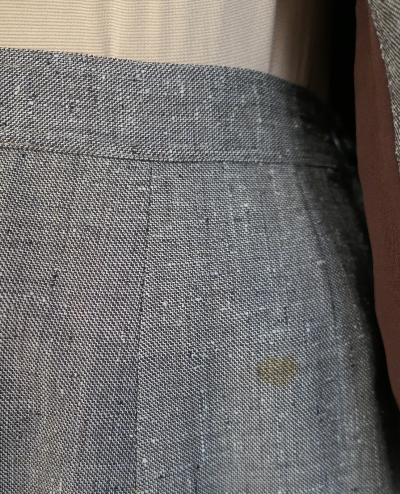 Vintage 1950s Tailored Brown Suit Jacket, 33 bust Junior Size, + damaged skirt