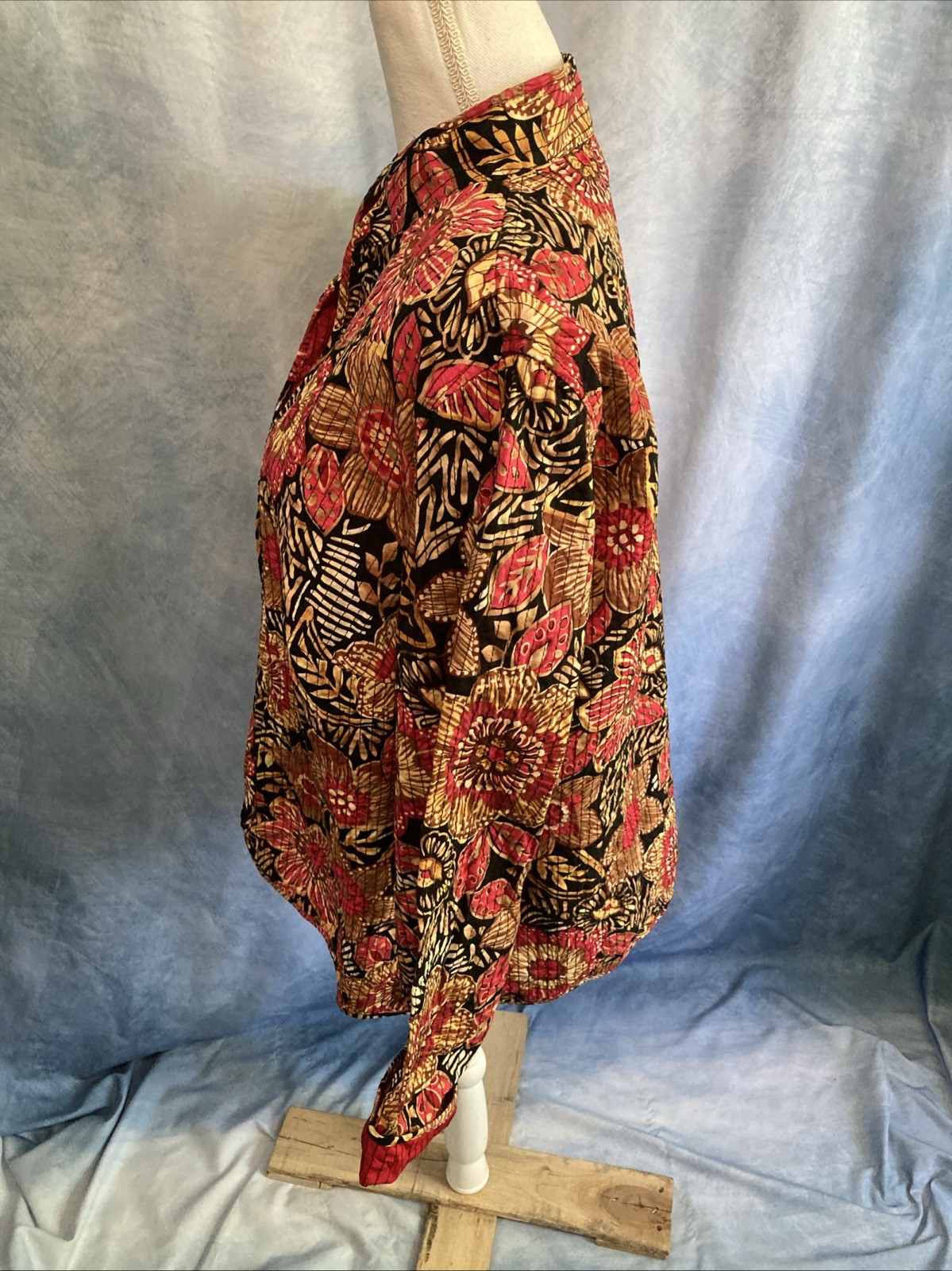 Vtg 90s Y2K Alfred Dunner Quilted Jacket Boho Floral Lightweight Plus 18W Pink