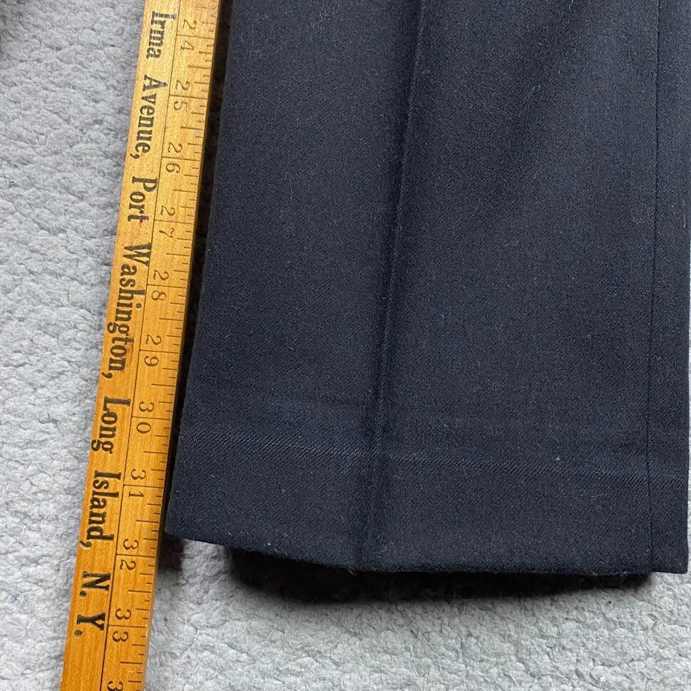 Pendleton Virgin Wool Pants Black Size 10 (29×32) lined Vintage 1980s FLAWS READ