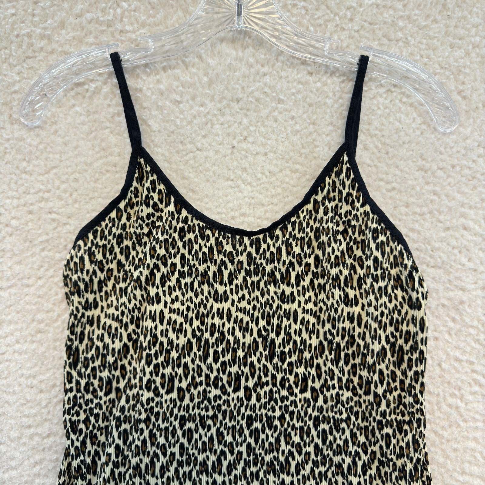 Vintage Camisole Tank Top Medium Cheetah Leopard Boho Fairy Grunge Whimsigoth