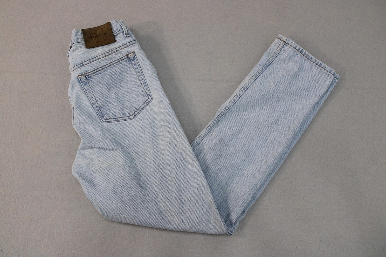 Vintage Calvin Klein Jeans Womens 6 Light Wash Blue High Rise Classic 90s Denim