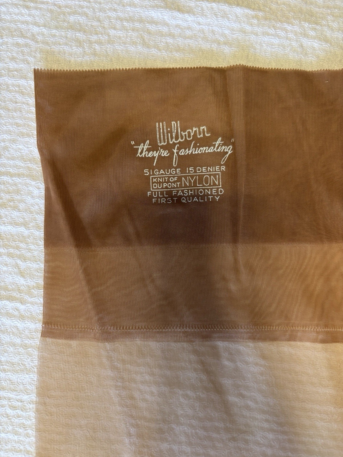 Vintage Wilborn Seamed Stockings 51 Gauge 15 Denier DuPont Nylon