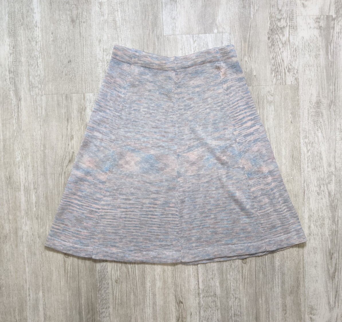 Vintage 70s Organically Grown by Arpeja Mélange Knit Sweater Skirt Acrylic Sz L