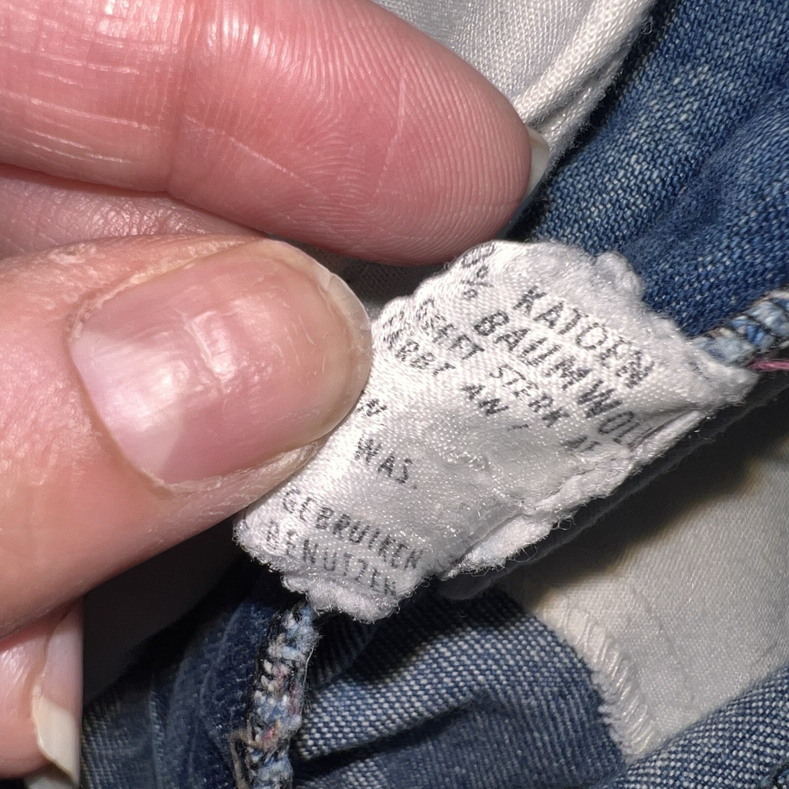 Club De France Jeans Europe Size 38 / US 6 Blue Fiold Over Denim Vintage 70s 80s