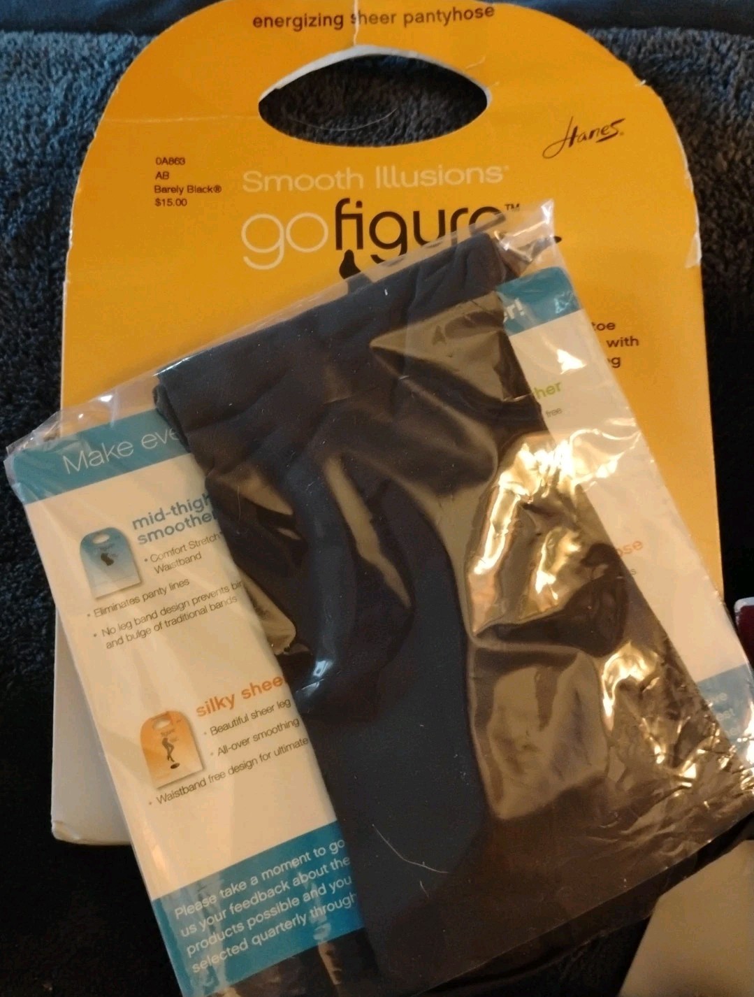 Hanes Assorted Control Top Pantyhose Shaping Contour Sandalfoot Sz AB LOT OF 9