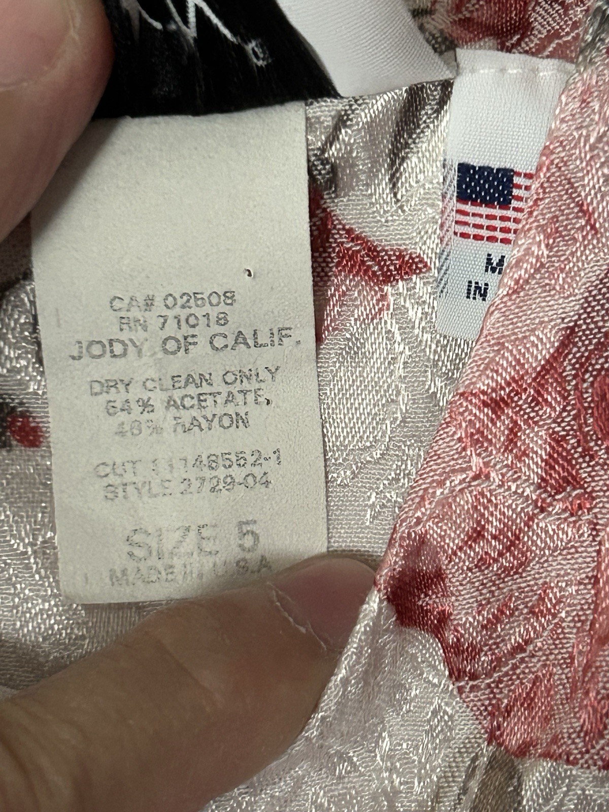 Vintage Jody California Floral Dress Size 5 Cottagecore Romantic Lace Eyelet