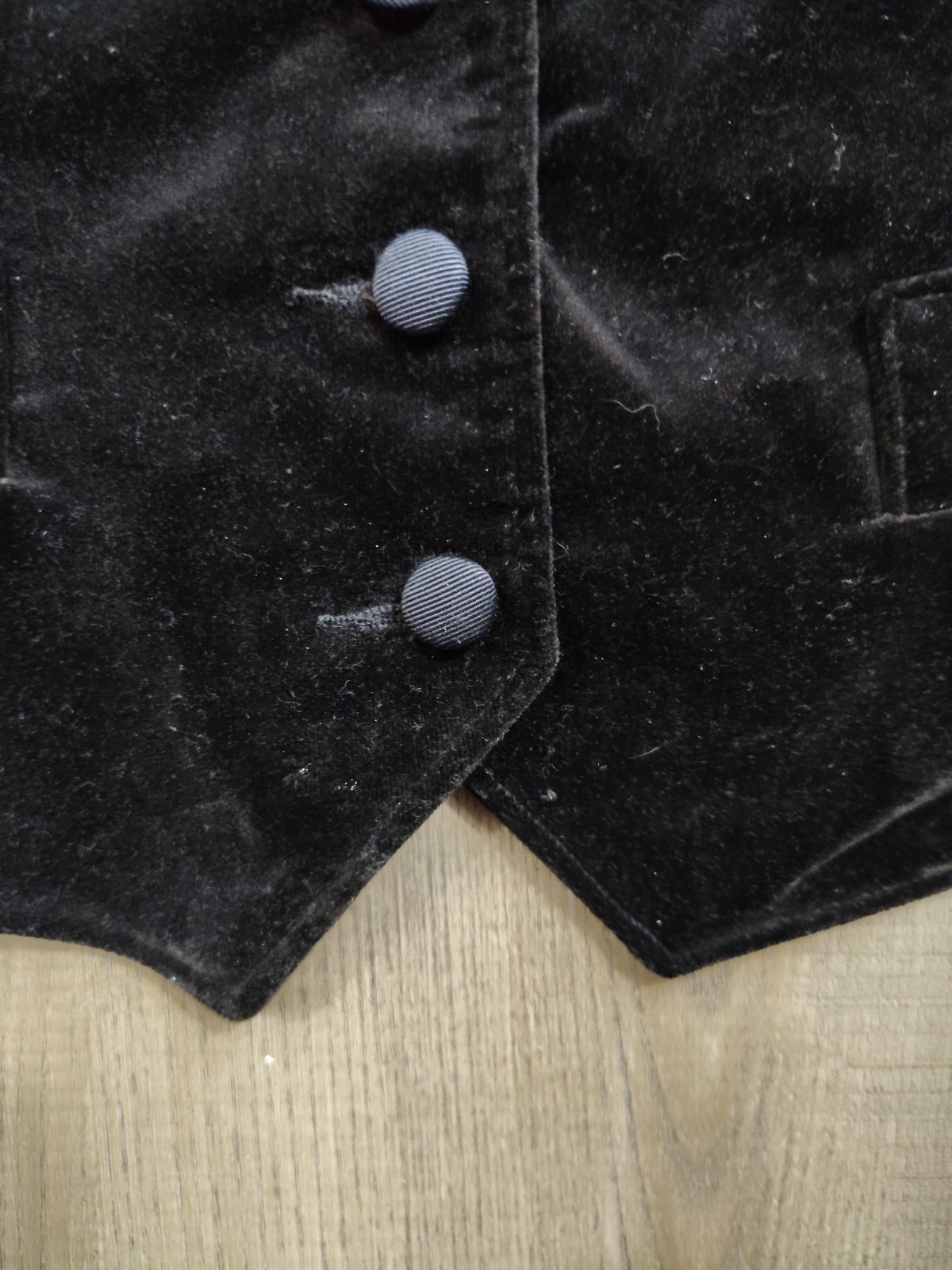 Vtg 80s Evan Picone Saks Fifth Avenue Black Velvet Vest Size 16 Union Made USA
