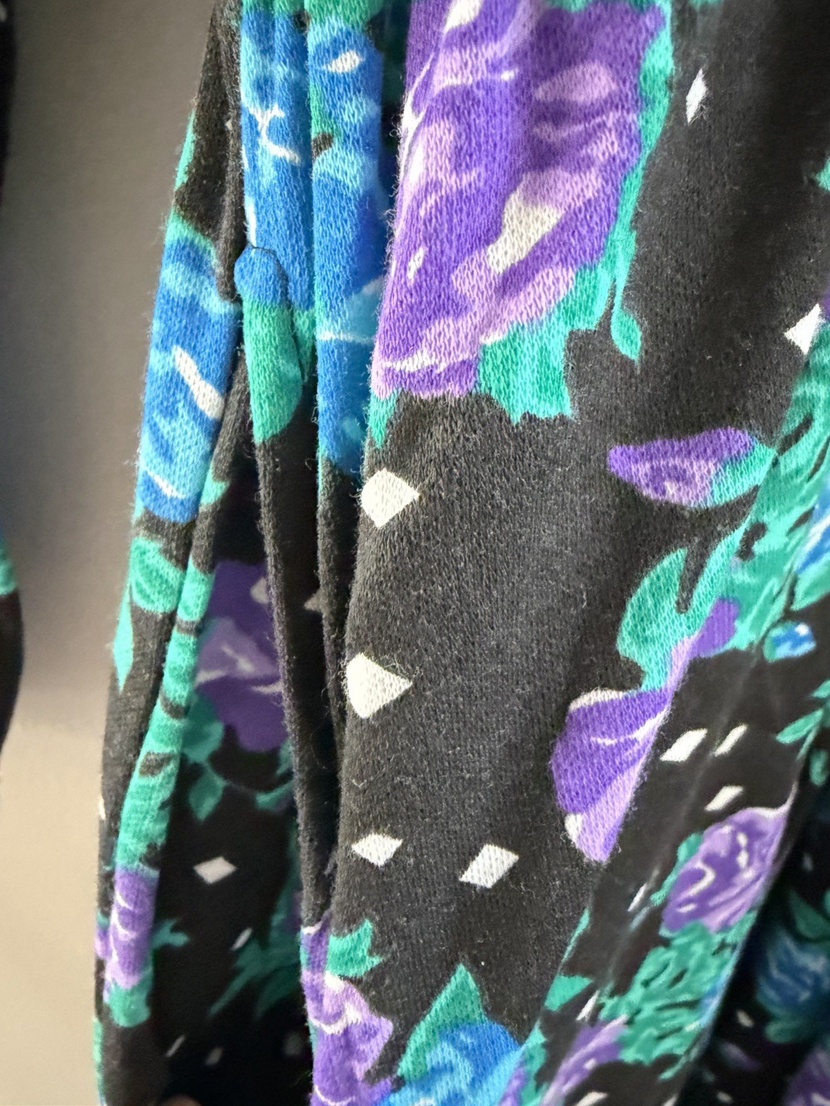 vintage floral jumpsuit 80s Mooncraft made in USA w/pockets Size medium