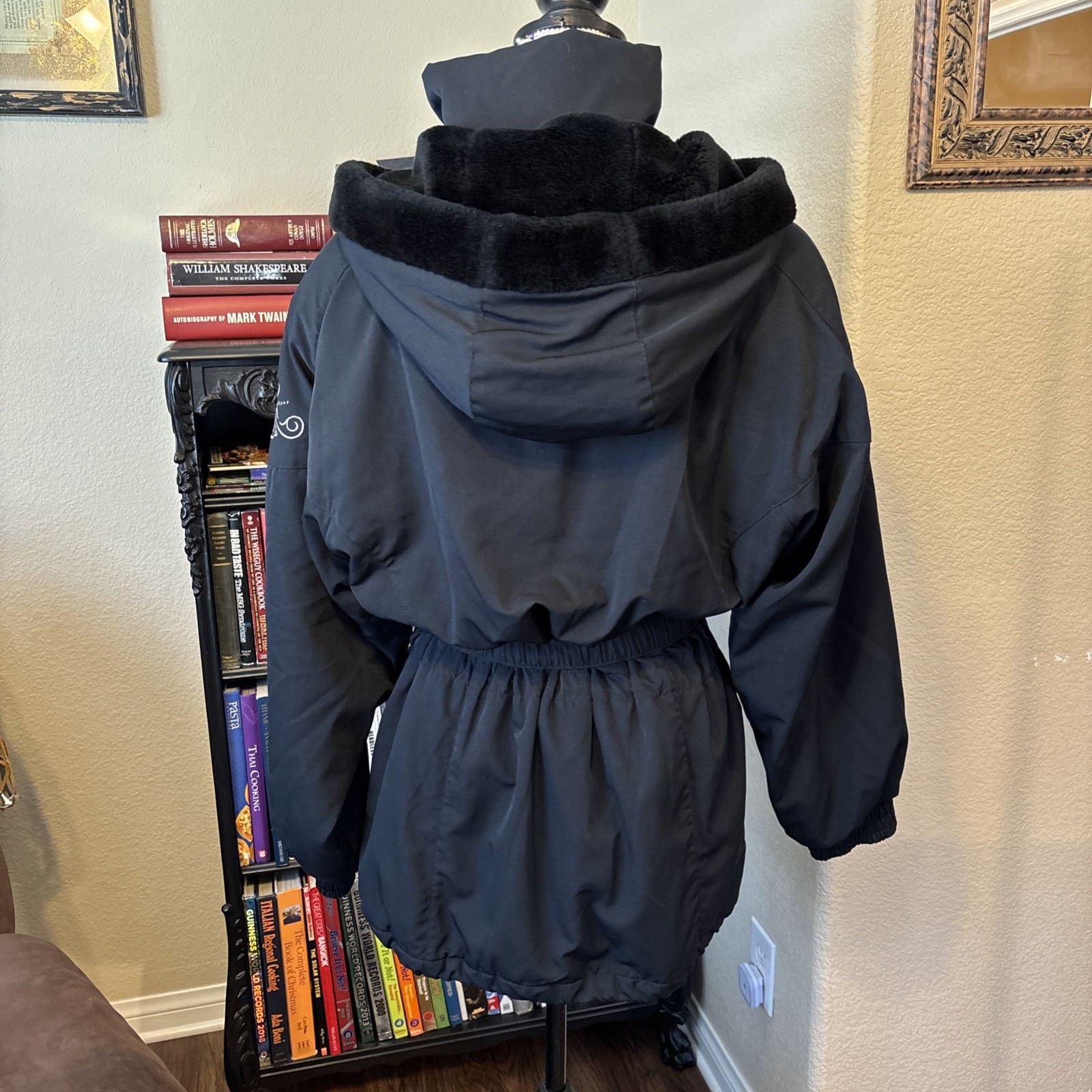 Vintage 80s ROFFE Hoodie Navy /Embroidered Plus Extra Ski Jacket Size 10 WOMENS