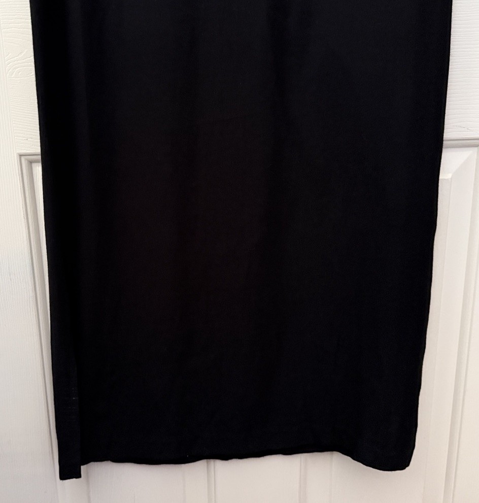 vintage 90s naturally petite honolulu size S black short sleeve midi dress