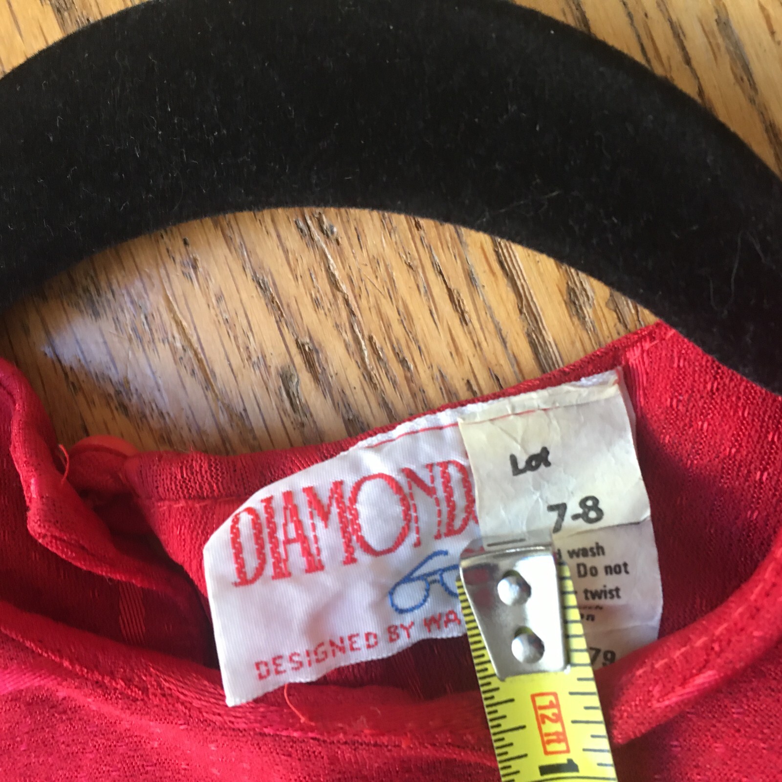 Diamond’s Run Vintage Red Dress Designed by Wayne Diamond Size Small 7