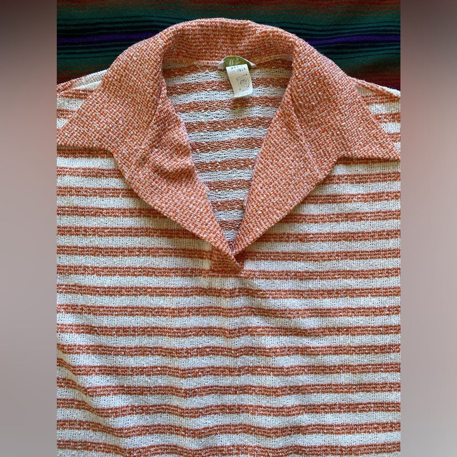 Vintage 1960’s Lane Bryant Union Made Polyester Top! Tall Shop! Large.