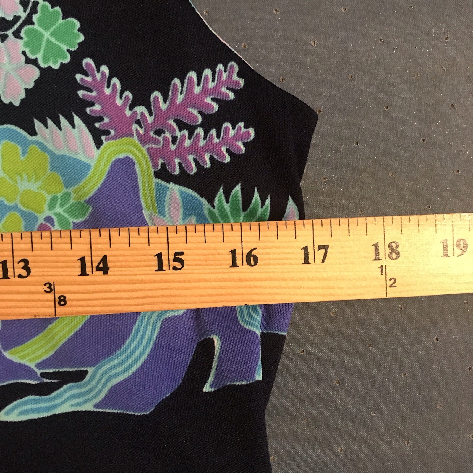 VTG Ja-Na Hawaiian Maxi Dress Blue Floral Birds Tropical Sleeveless Women’s Sz M