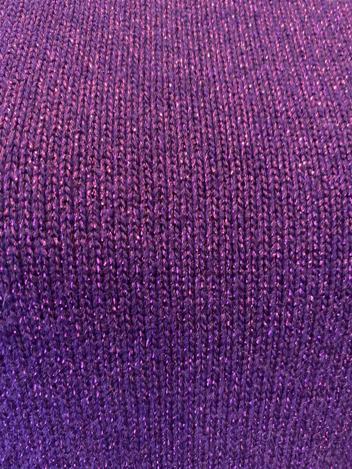 VINTAGE 1970’s PURPLE SPARKLE PULLOVER TUNIC Plus Size 1X