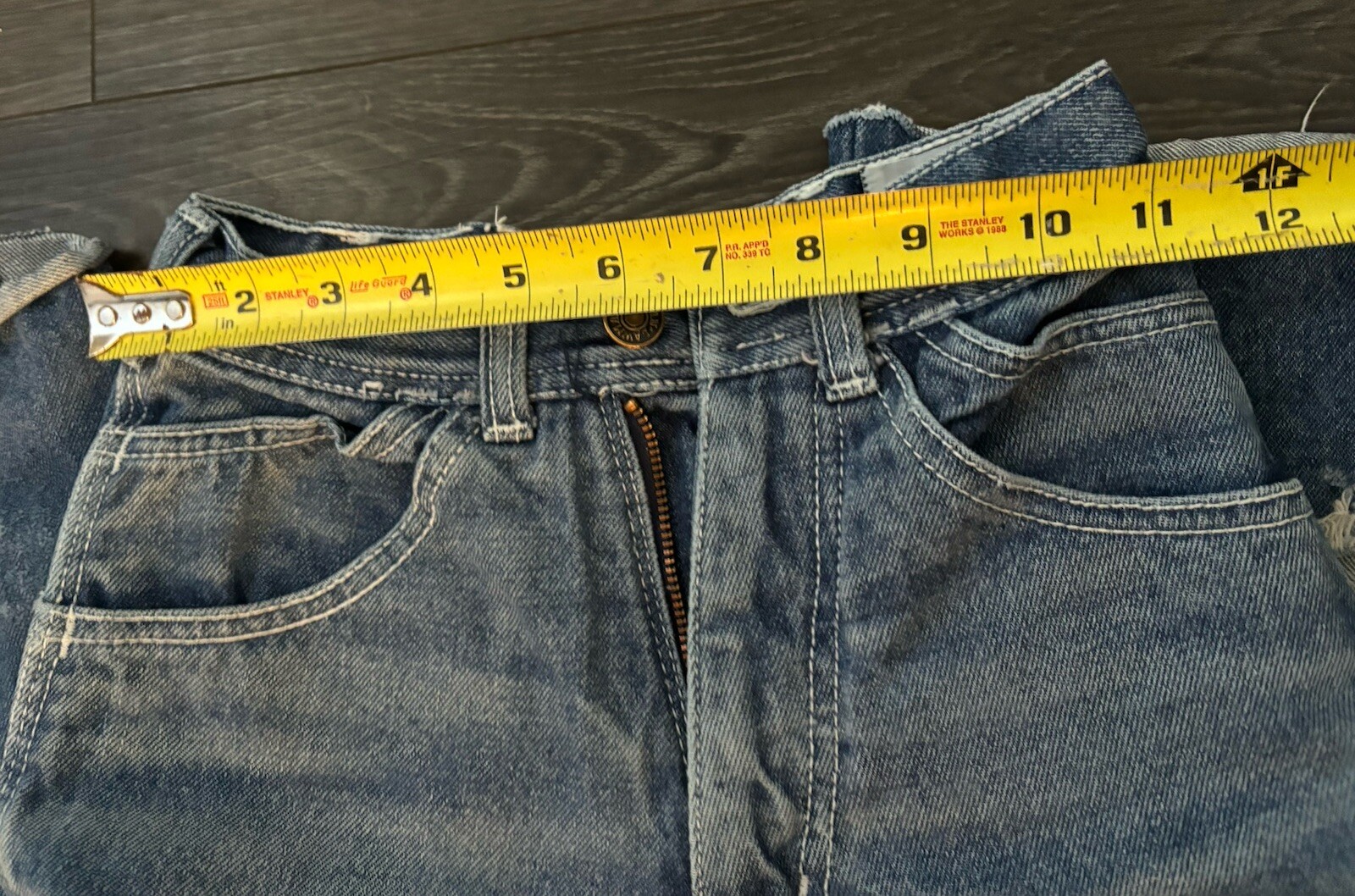 Vintage womens Lawman jeans Flare Bell Bottoms Western Carpenter 26XL Hong Kong
