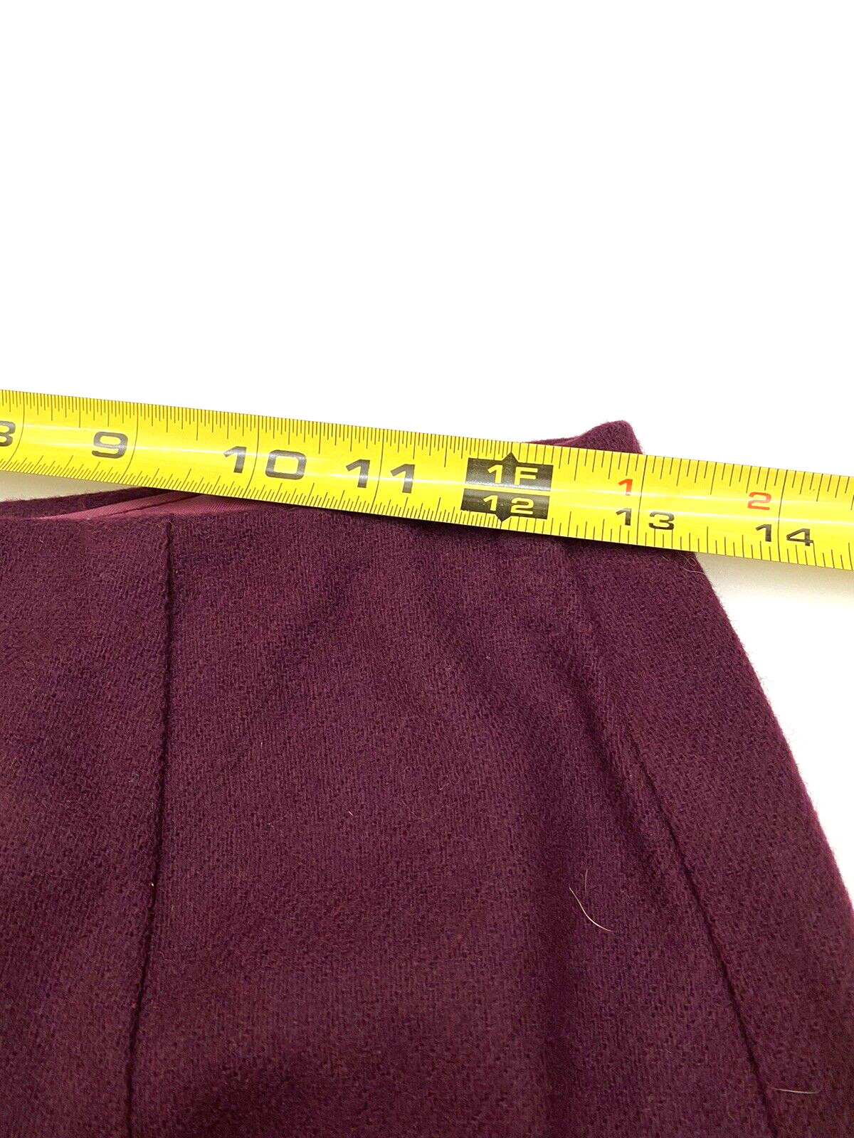 Vintage Bobbie Brooks culottes skirt Burgandy Colored USA made, 26″ size 8