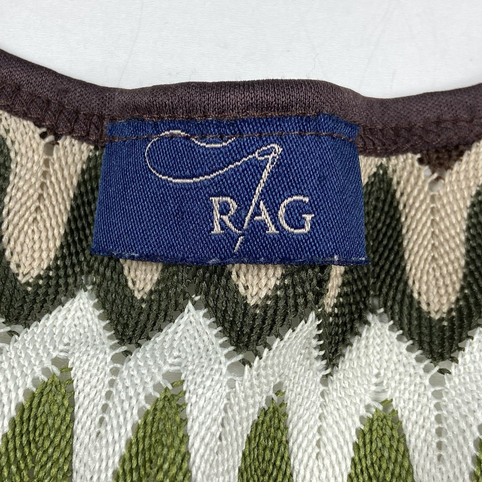 RAG Women’s Vtg 90s Y2K Knit Tie Front Cardigan Topper Grunge