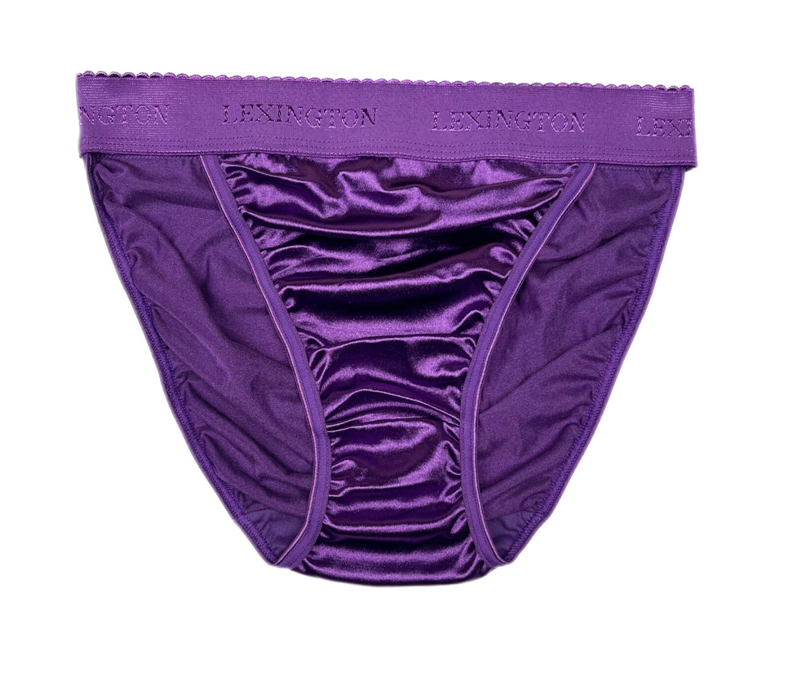 Rio Second Skin Satin Panty Wide Waistband Purple XL