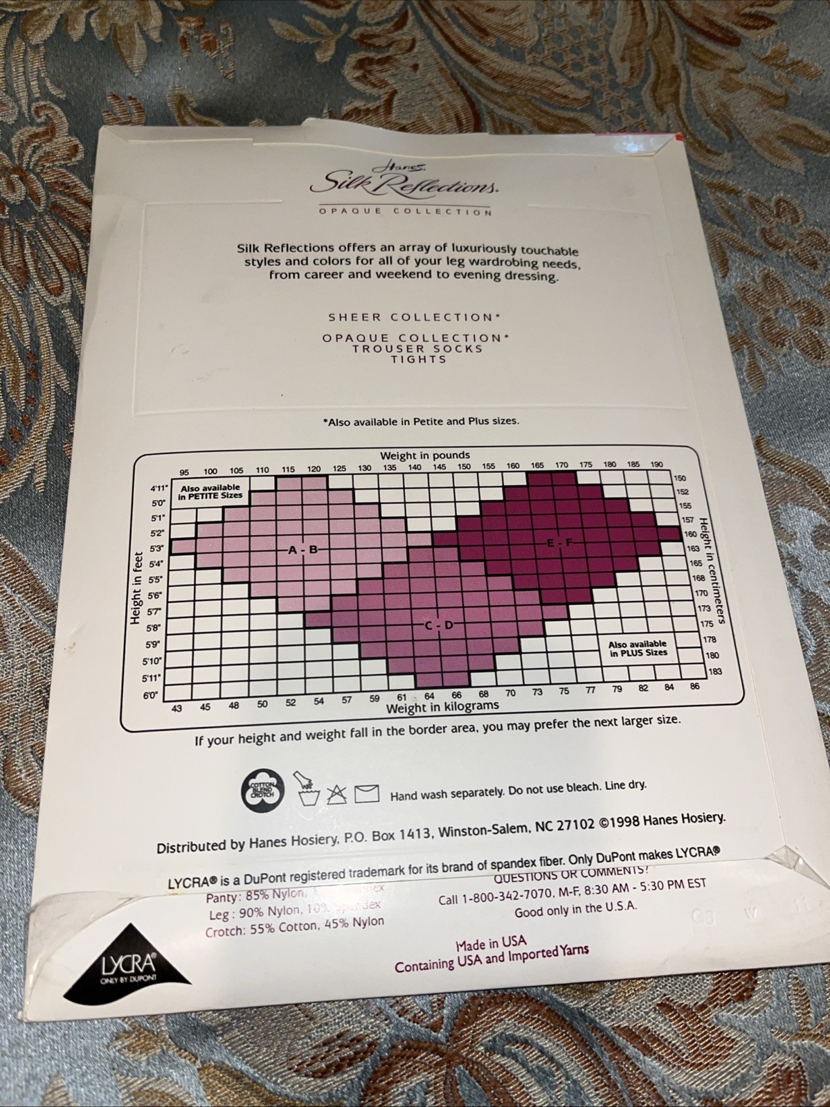 NEW Hanes Silk Reflections Lustre Opaque H98 ControlTop Tights Pantyhose Sz CD