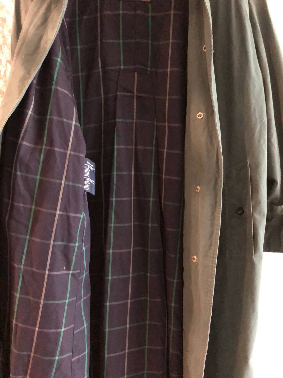 Vtg 1988 Burberrys Balmacaan Coat Emerald Green England Mens 40 Ex Long / Unisex