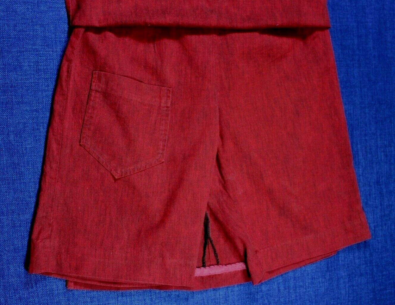 Vintage Skort Skirt Shorts Siren Red Women Girls High Waist 1955 -1963 AFL CIO