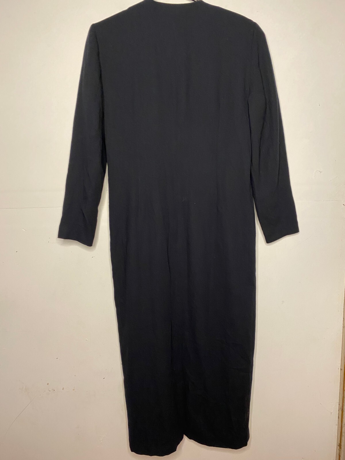Vintage 1980 Dressed by Sandra Soulos Polyester Viscose Wrap Coat Dress Sz 14/M