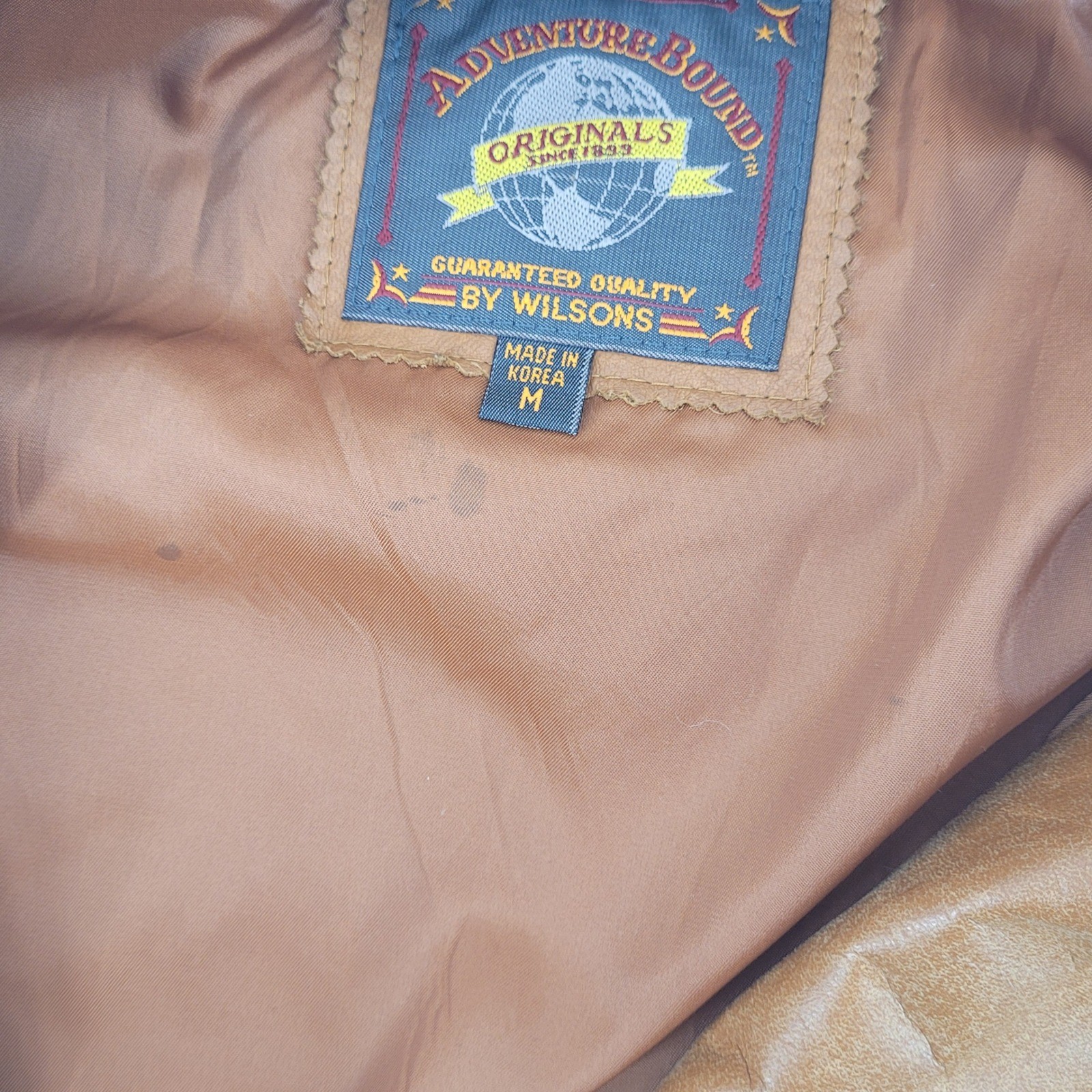 Wilson Adventure Bound Originals Size Medium Brown Suede Leather Blazer Jacket