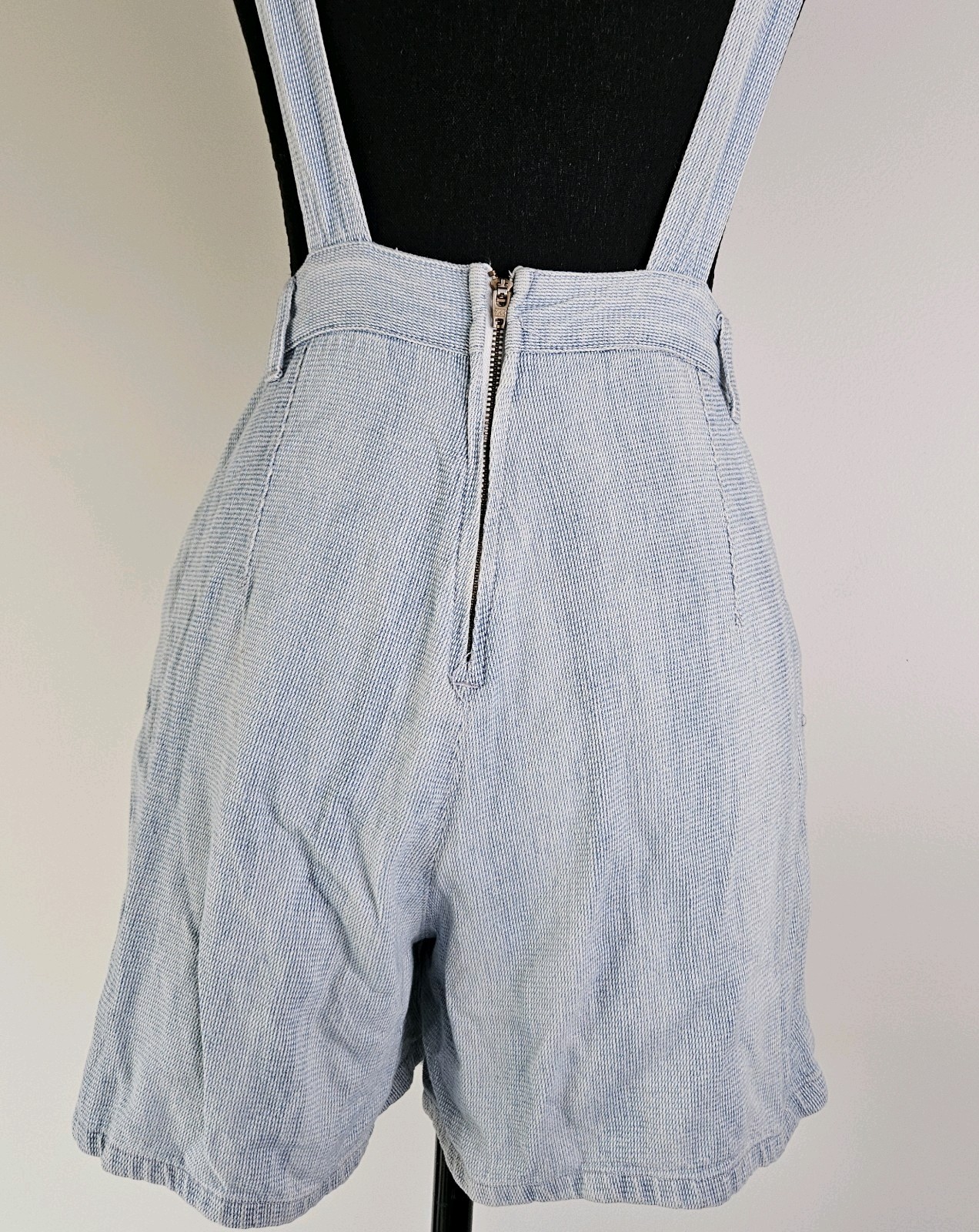VINTAGE 80s 90s SQUEEZE JEANS OVERALLS WITH SKORT DENIM ROMPER Boho Hippy Grunge