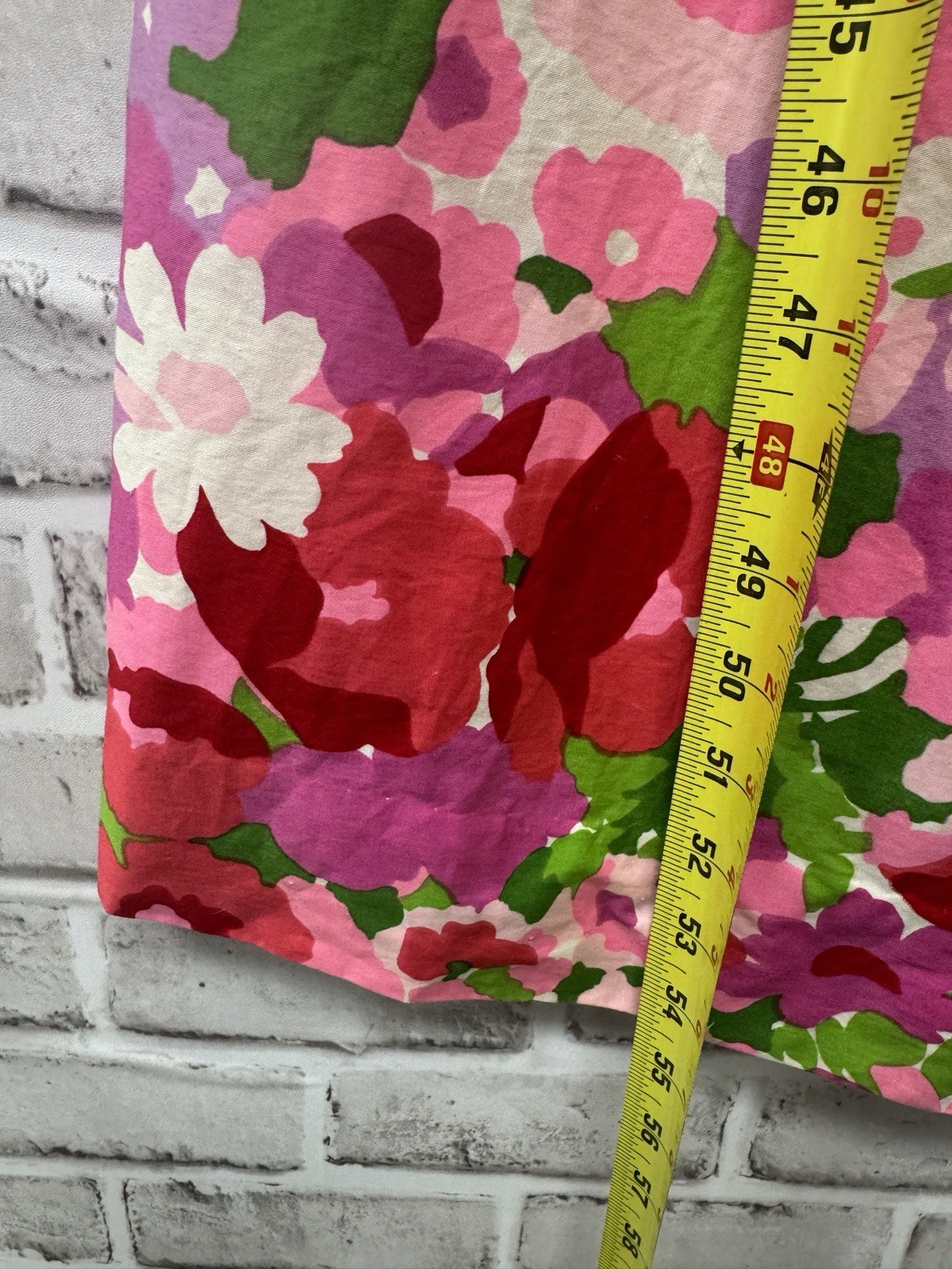 Vintage California Poppy Bright Floral Maxi Sun Dress 1960s Tag Sz 12 See Sizing