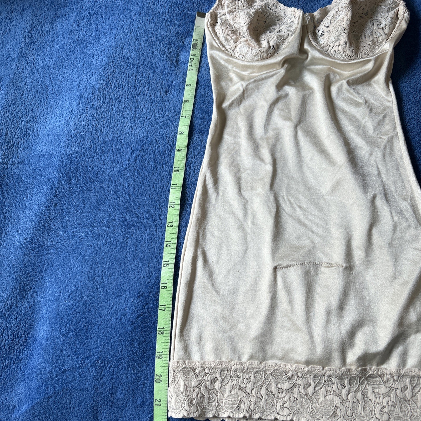 Vintage Flexees One Piece Nude Shapewear Slip Dress Body Suit Size 34C