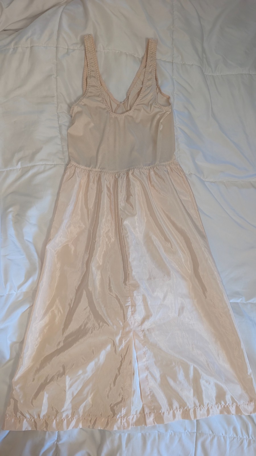 Vintage Olga Slip Dress size 36 Romantic pink peach 1980s ballerina core