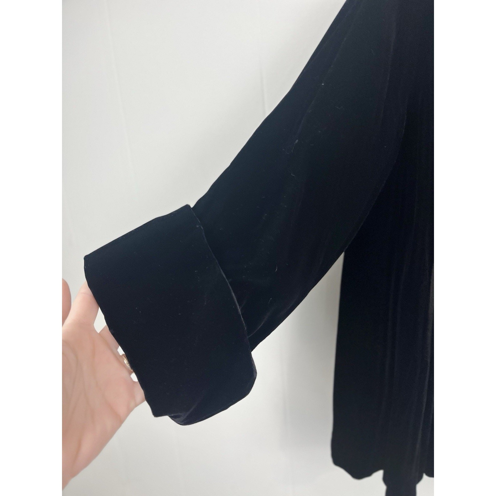 vintage black velvet evening coat Junior Shop label from The J.L. Hudson Co