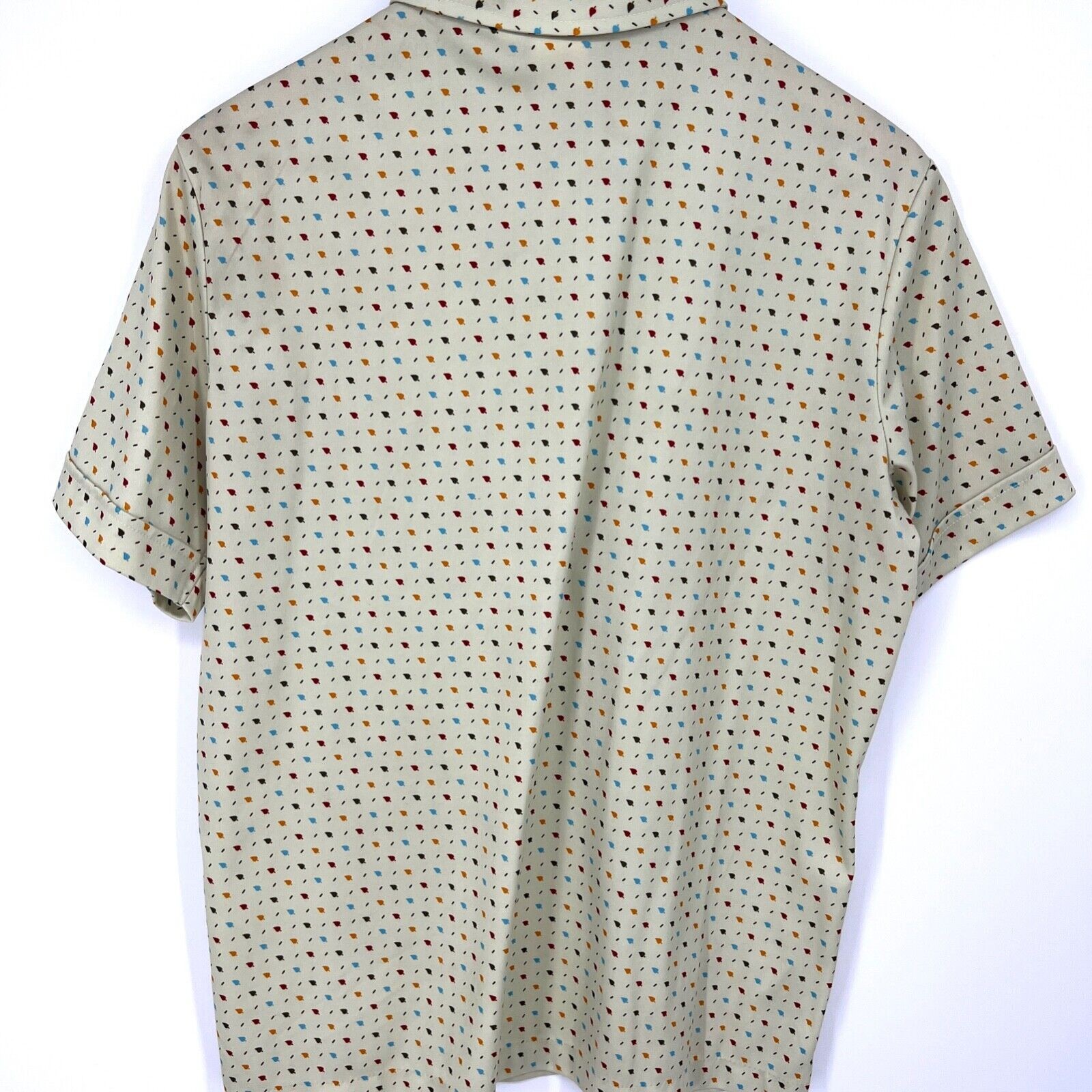 Vintage 70s Sears The Fashion Place Women’s Button Down Short Sleeve Shirt L XL