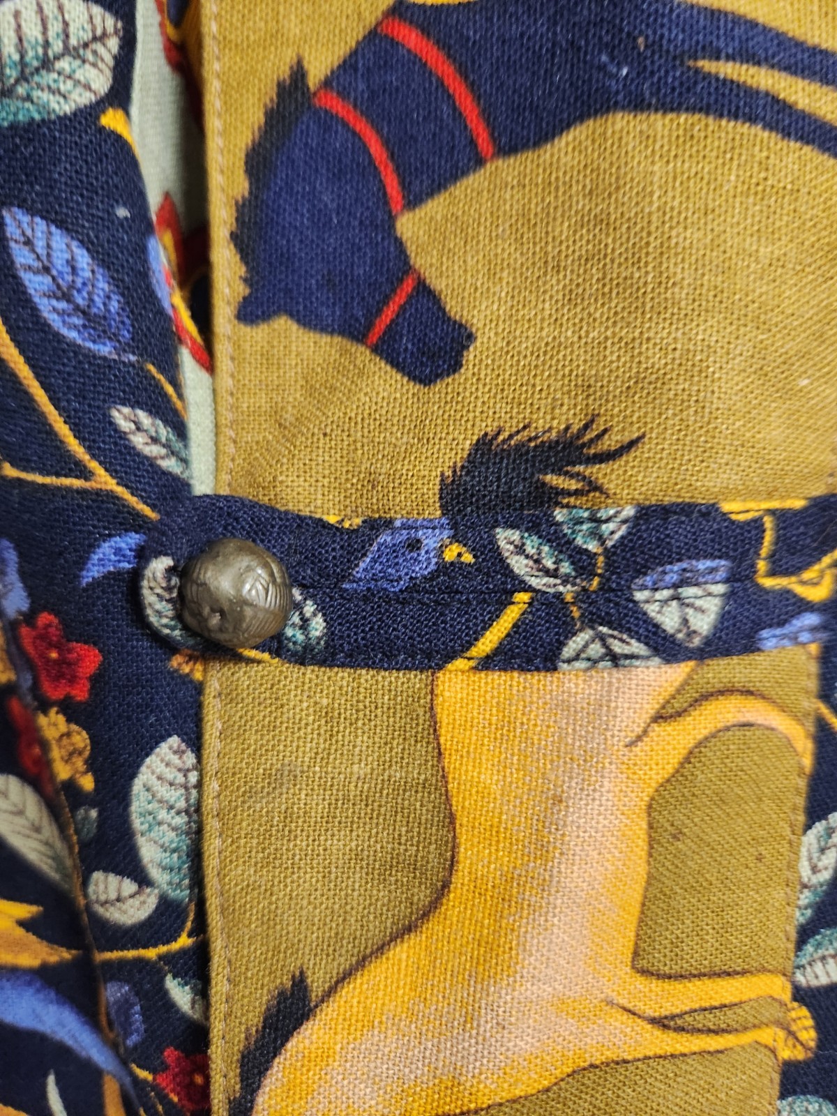 Vtg Women’s Asian Indian Bali Style Folk Art Jacket Wearable Art Tree Of Life