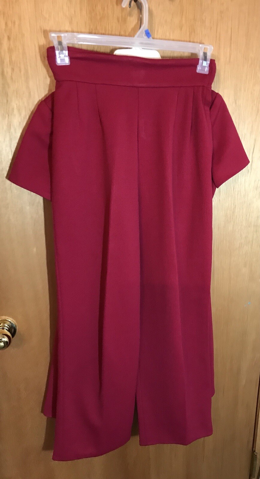 Deep Red 1969-70 VTG Tunic Mini Dress Pant suit