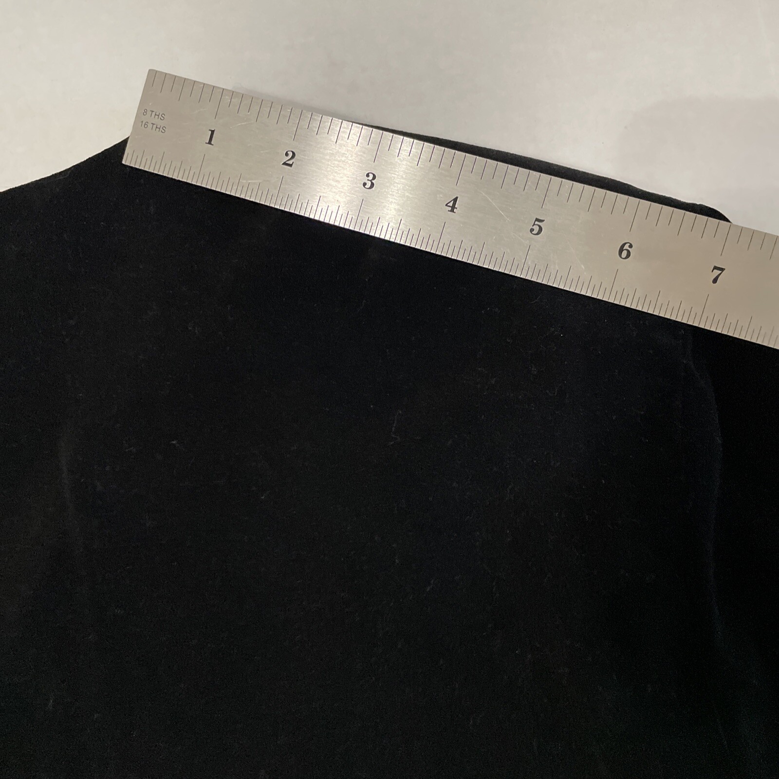 Vtg. Women’s Evening Jacket Wrap Black Velveteen Blazer Measurements Below