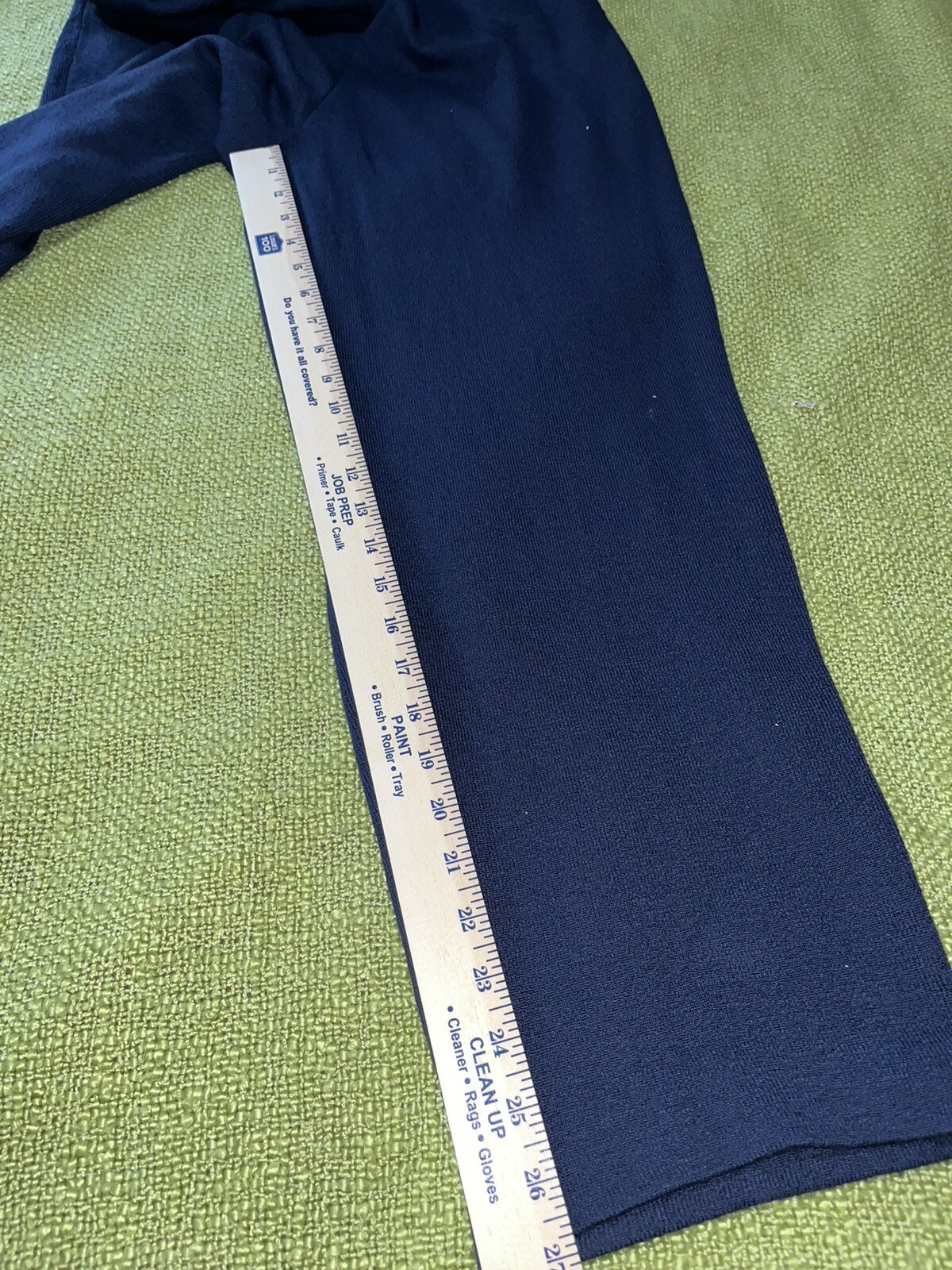 Jacobson’s Navy Blue Knit 3 Piece Pant Set Cardigan Shell Gold Buttons women’s M